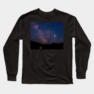 Camping Under the Milky Way Long Sleeve T-Shirt